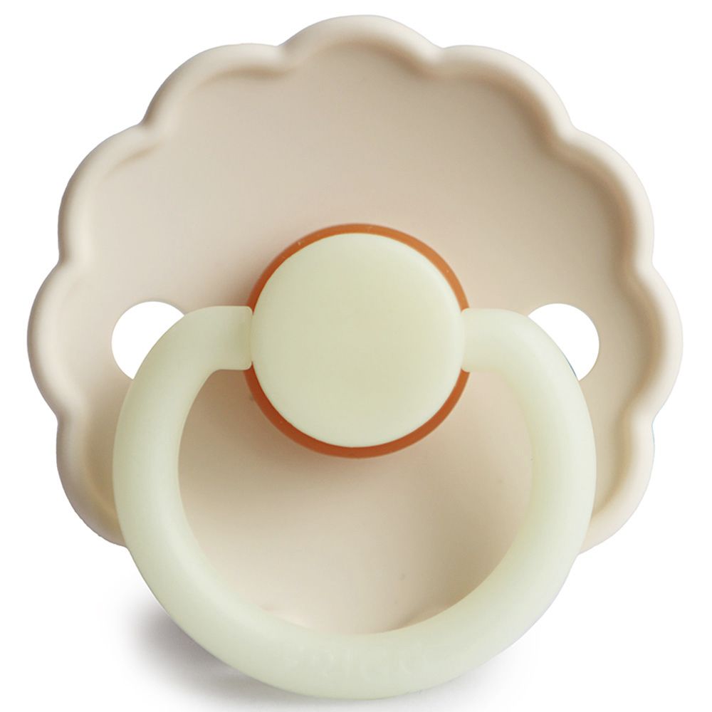 FRIGG - Daisy Night Latex Pacifier 0-6M S1 - Cream Night