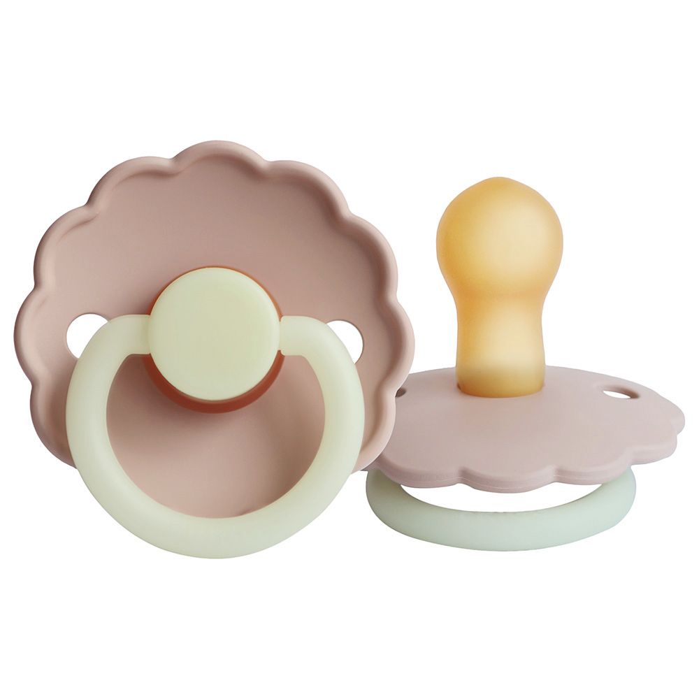 FRIGG - Daisy Night Latex Pacifier 6-18M S2 - Blush Night