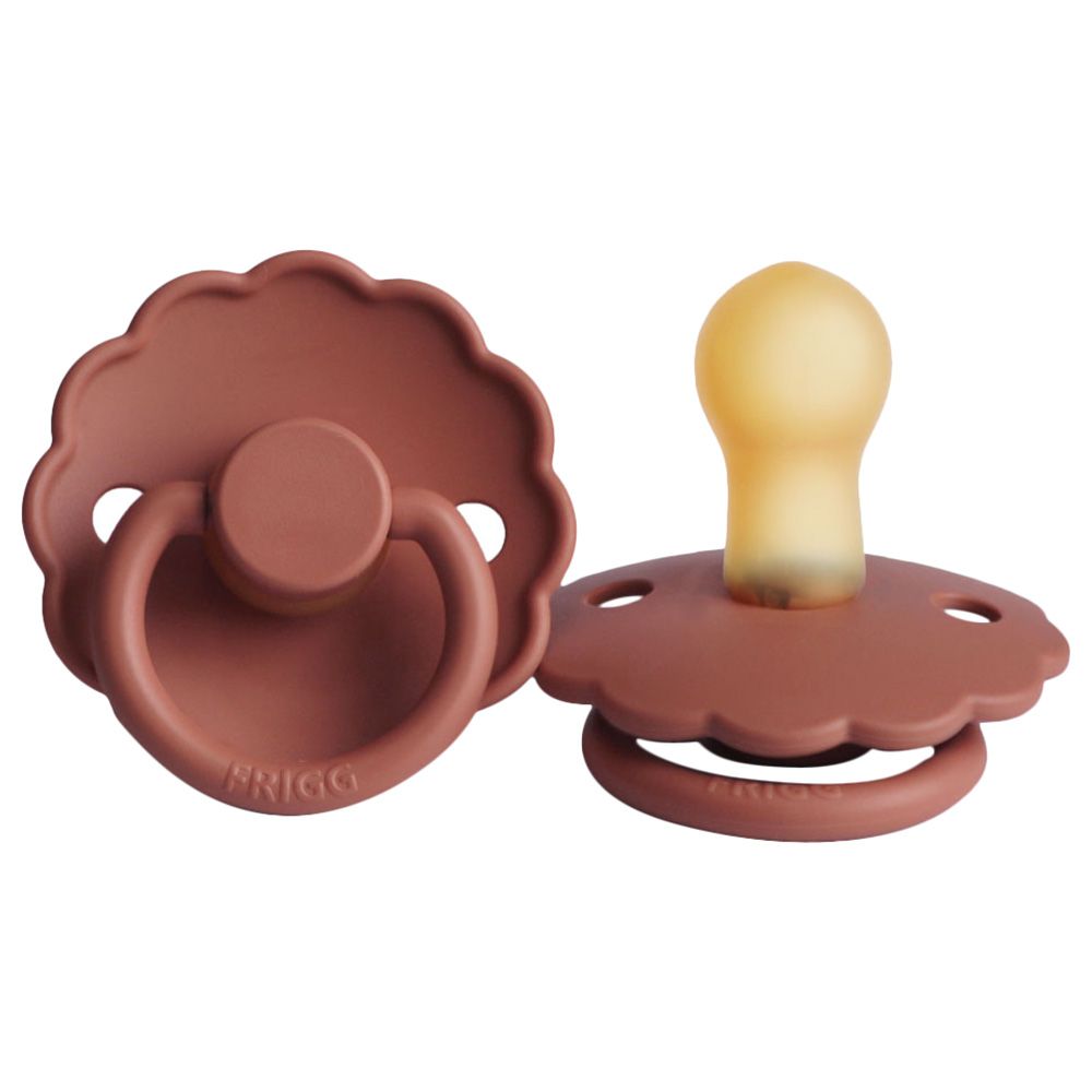 FRIGG - Daisy Latex Pacifier 0-6M S1 - Baked Clay