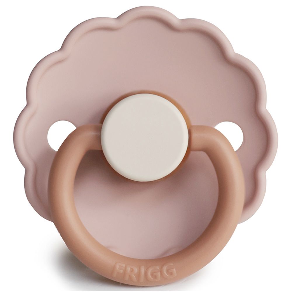 FRIGG - Daisy Block Latex Pacifier 0-6M S1 - Biscuit