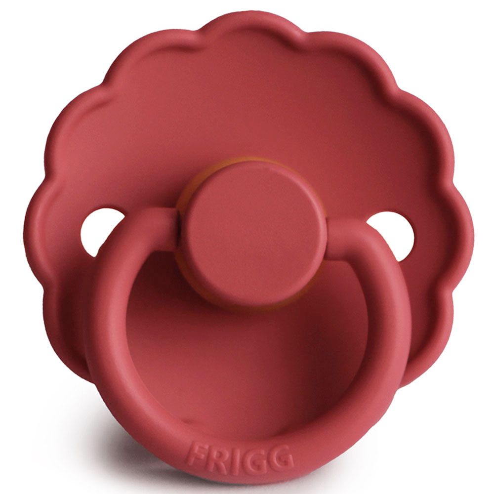 FRIGG - Daisy Latex Pacifier 6-18M S2 - Scarlet