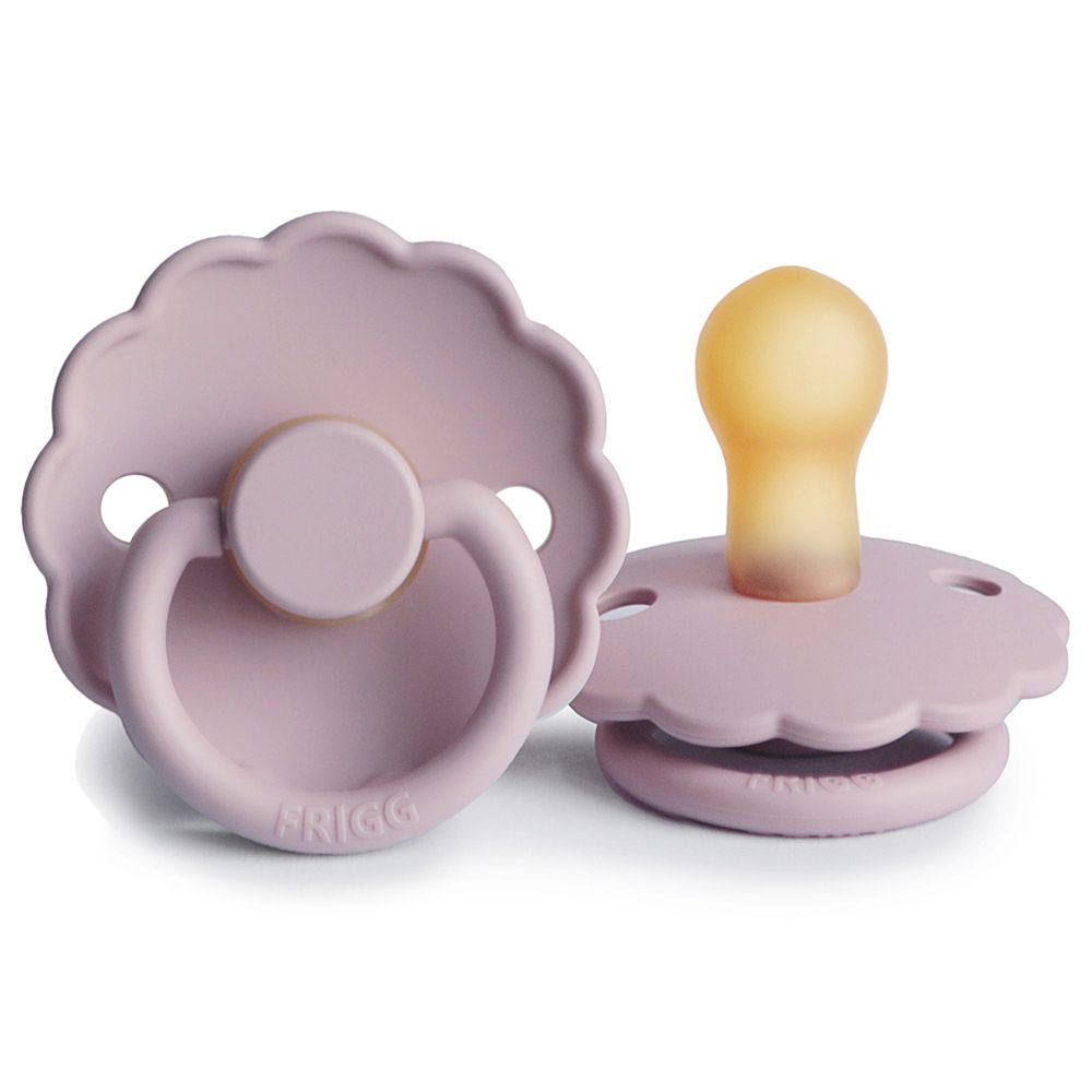 FRIGG - Daisy Latex Pacifier 0-6M S1 - Soft Lilac