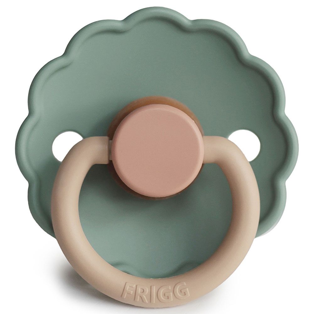 FRIGG - Daisy Block Latex Pacifier 0-6M S1 - Willow