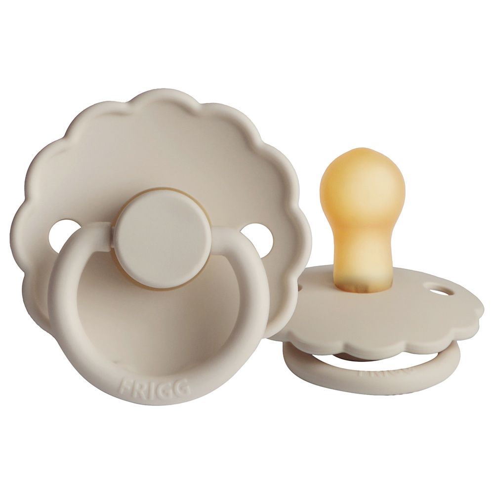 FRIGG - Daisy Latex Pacifier 0-6M S1 - Sandstone