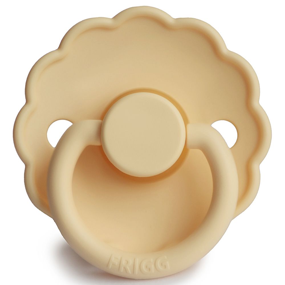 FRIGG - Daisy Latex Pacifier 6-18M S2 - Pale Daffodil