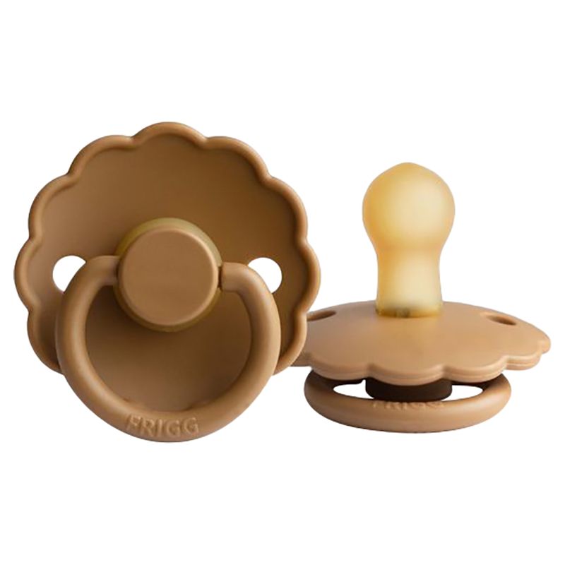 FRIGG - Daisy Latex Pacifier 0-6M S1 - Cappuccino