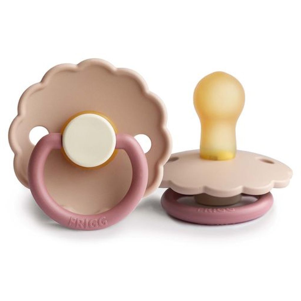 FRIGG - Daisy Latex Pacifier 0-6M S1 - Peony