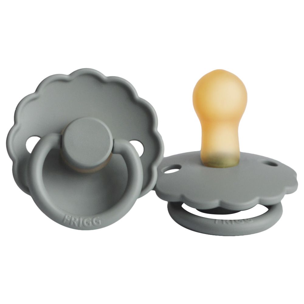 FRIGG - Daisy Latex Pacifier 0-6M S1 - French Grey