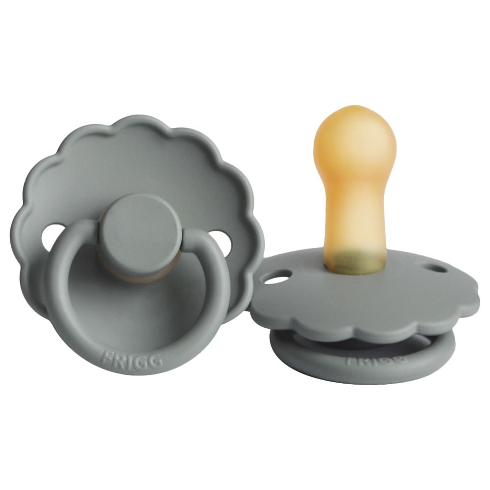 FRIGG - Daisy Latex Pacifier 6-18M S2 - French Grey