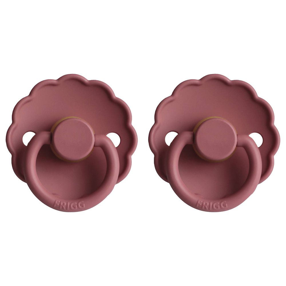 FRIGG New Daisy Latex Baby Pacifier 0-6M 2-Pack Cedar - Size 1