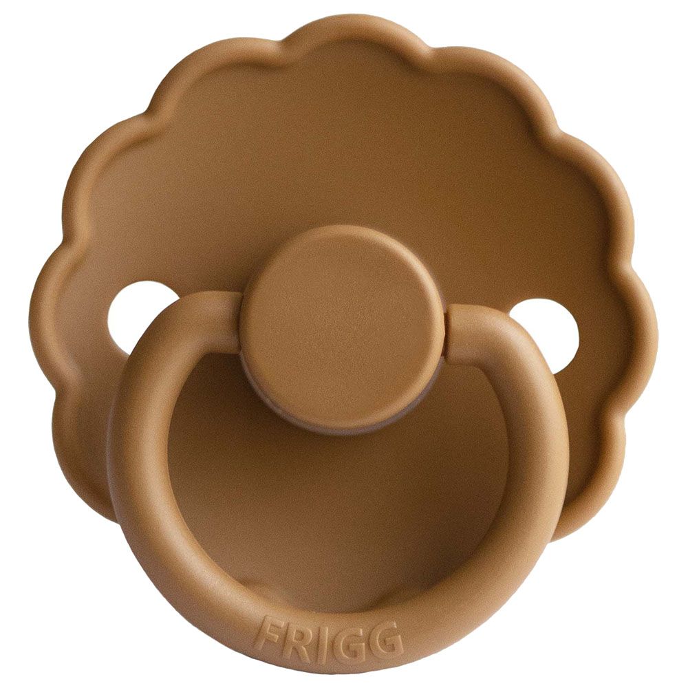 Frigg - S1 Daisy Silicone Pacifier - 0-6 Months - Cappuccino