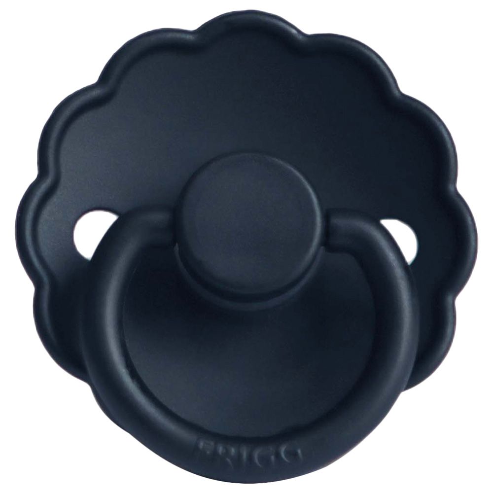 Frigg - S1 Daisy Silicone Pacifier - 0-6 Months - Dark Navy