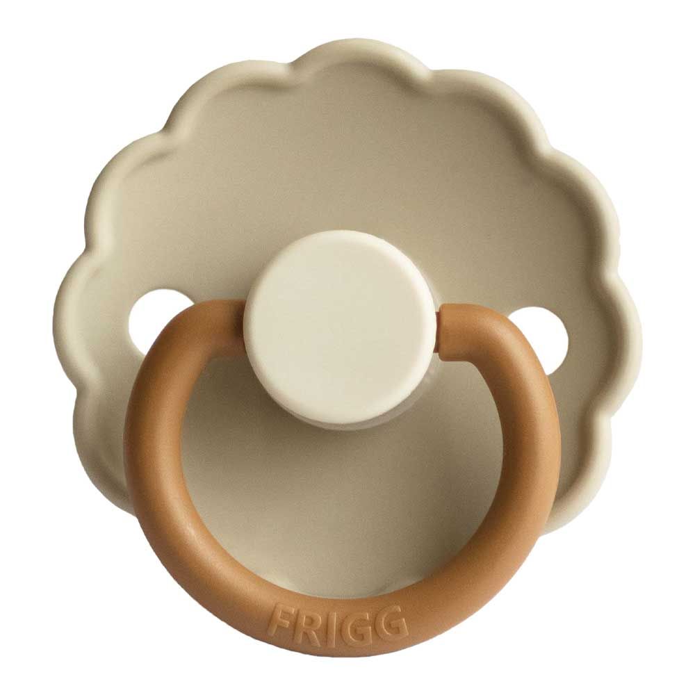 Frigg - Daisy Block Silicone Pacifier 0-6M S1 - Desert 