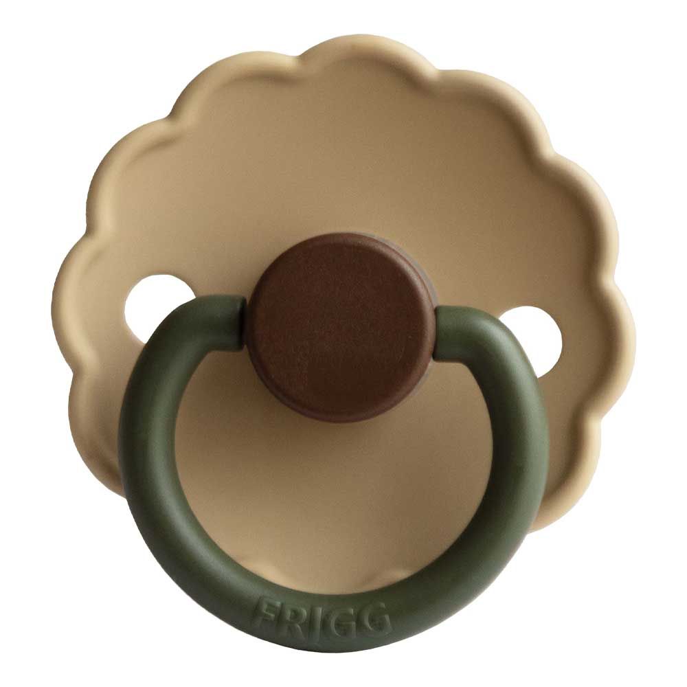 Frigg - Daisy Block Silicone Pacifier 6-18M S2 - Acorn 