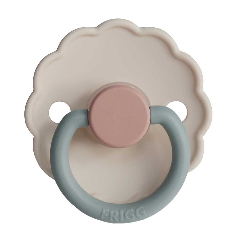 Frigg - Daisy Block Silicone Pacifier 6-18M S2 - Cotton Candy 