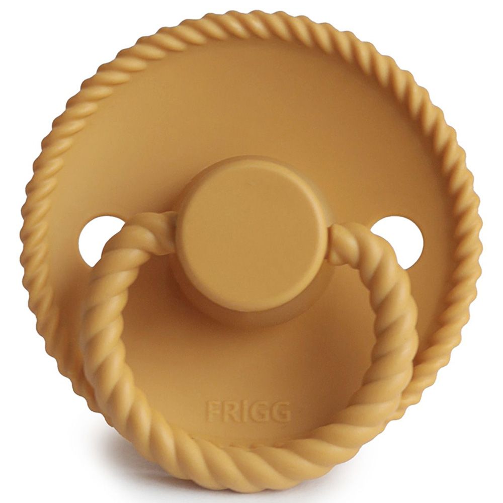 FRIGG - Rope Latex Pacifier 6-18M S2 - Honey Gold