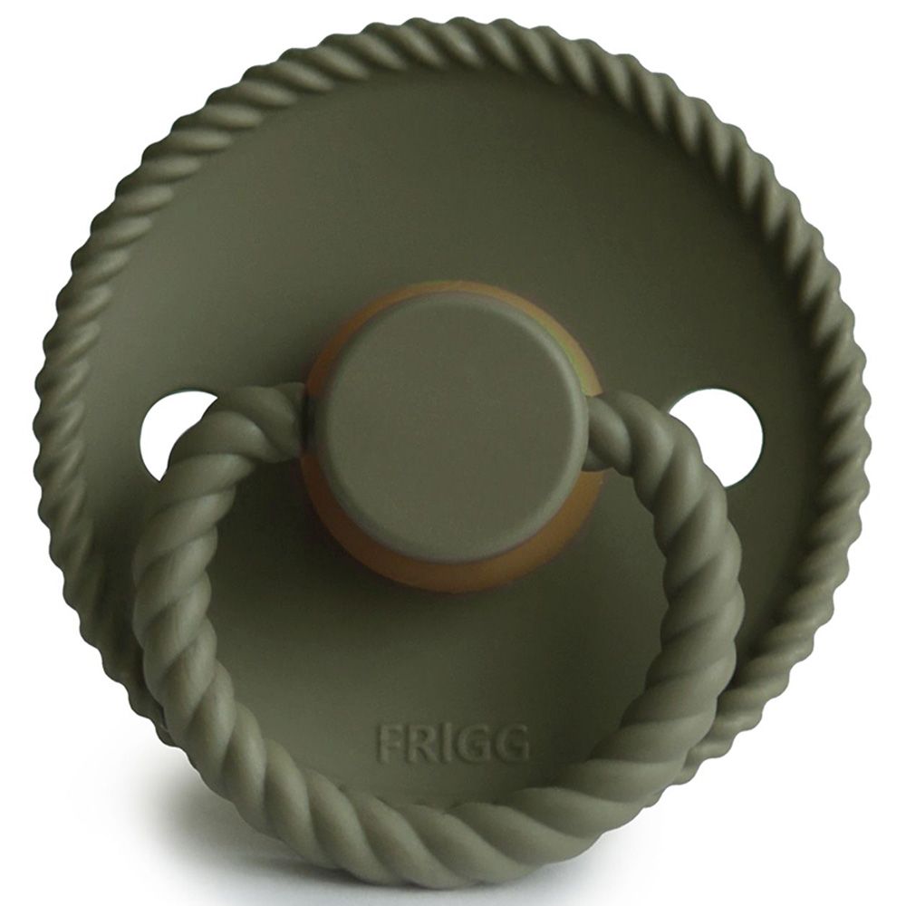 FRIGG - Rope Latex Pacifier 6-18M S2 - Olive