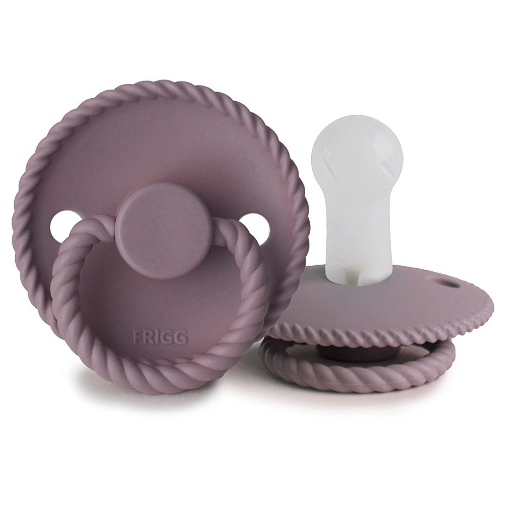 Frigg - Rope Silicone Pacifier 6-18M S2 - Twilight Mauve