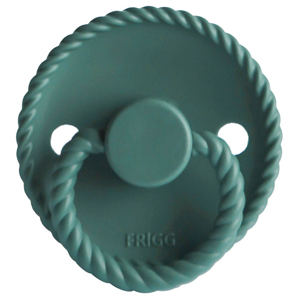 Frigg - Rope Silicone Pacifier 0-6M S1 - Vintage Green