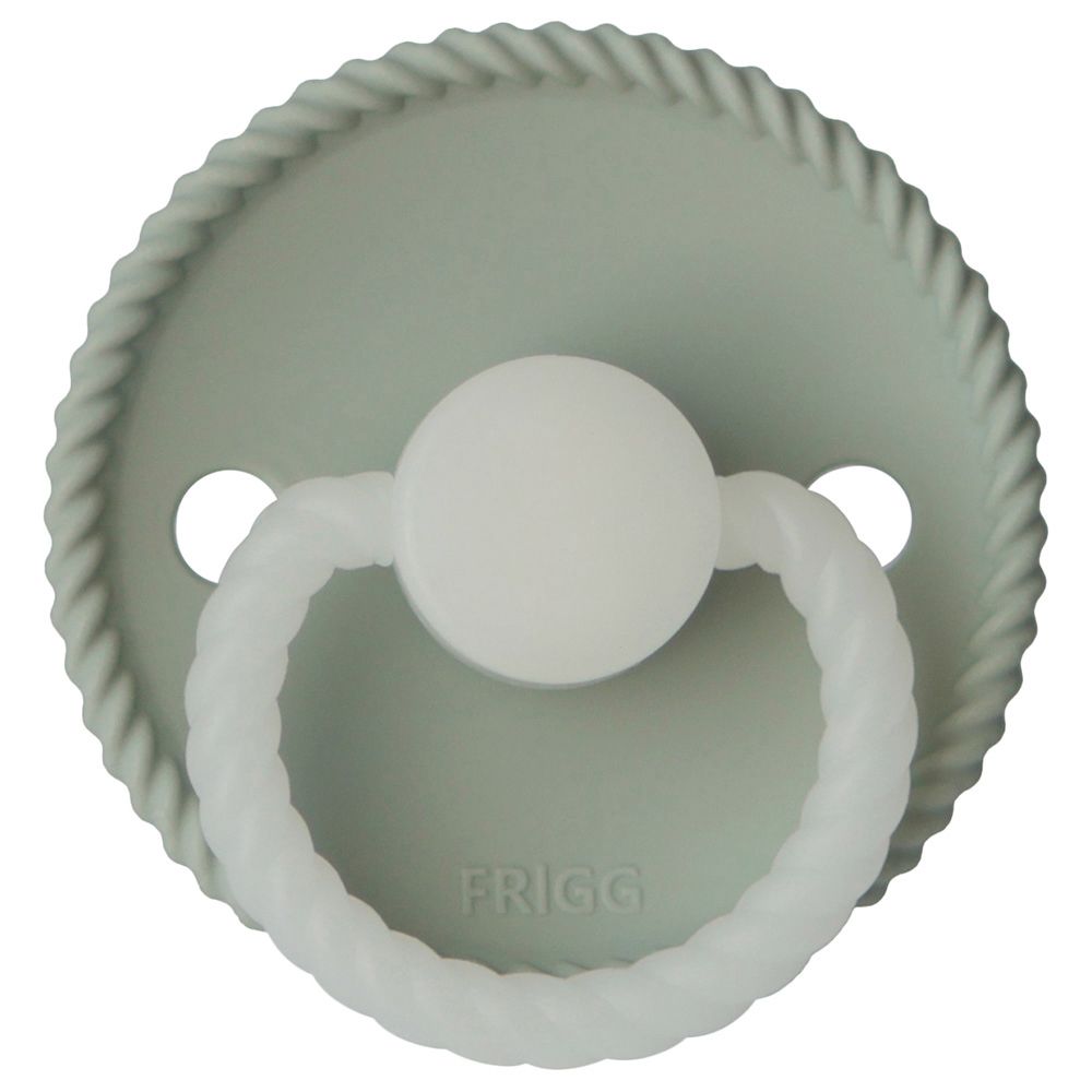 Frigg - Rope Silicone Pacifier 0-6M S1 - Sage Night