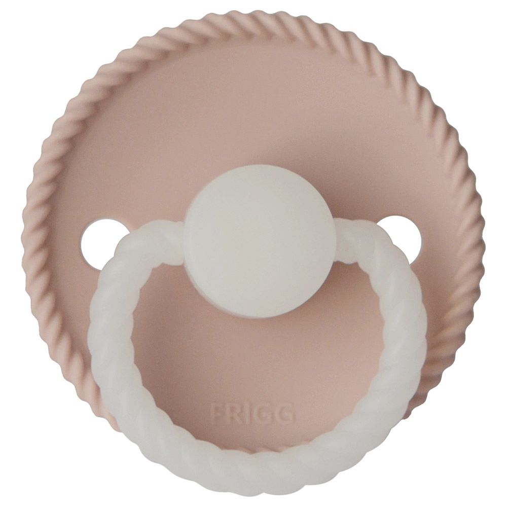 Frigg - Rope Silicone Pacifier 0-6M S1 - Blush Night