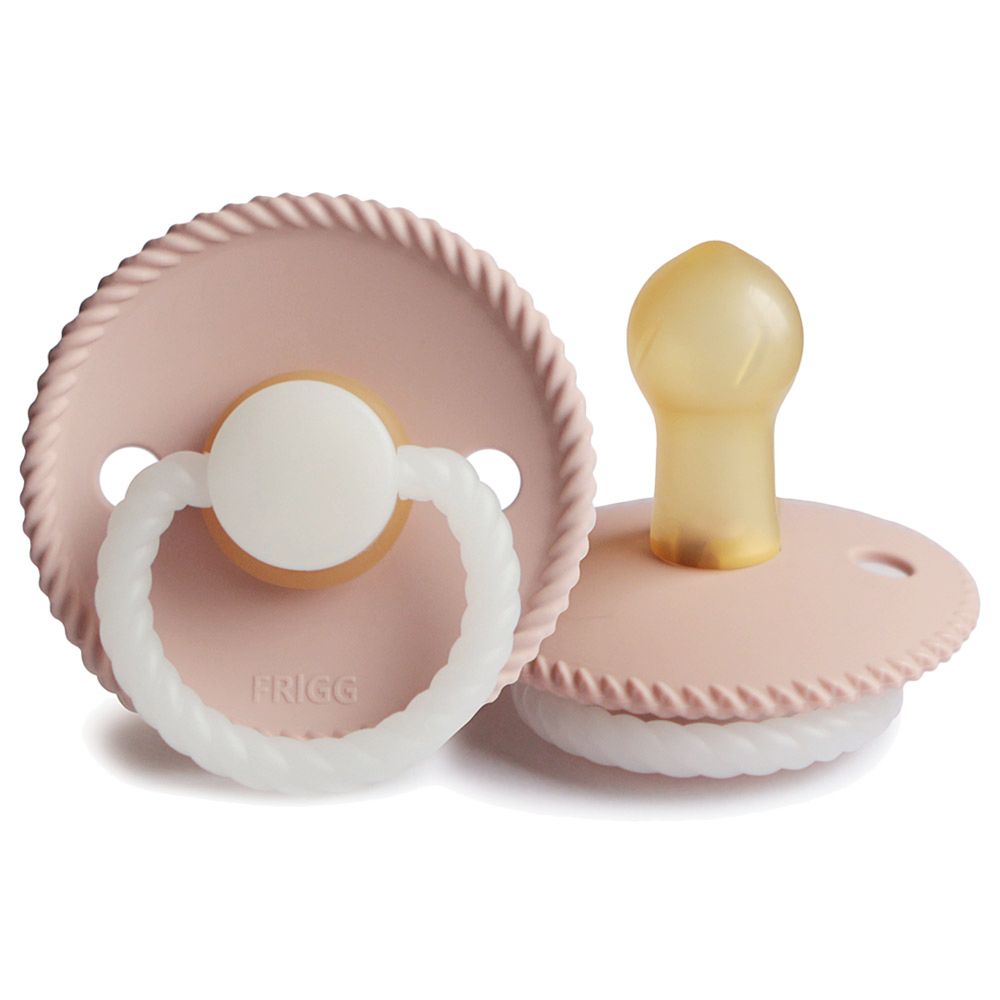 Frigg - Rope Latex Pacifier 0-6M S1 - Blush Night