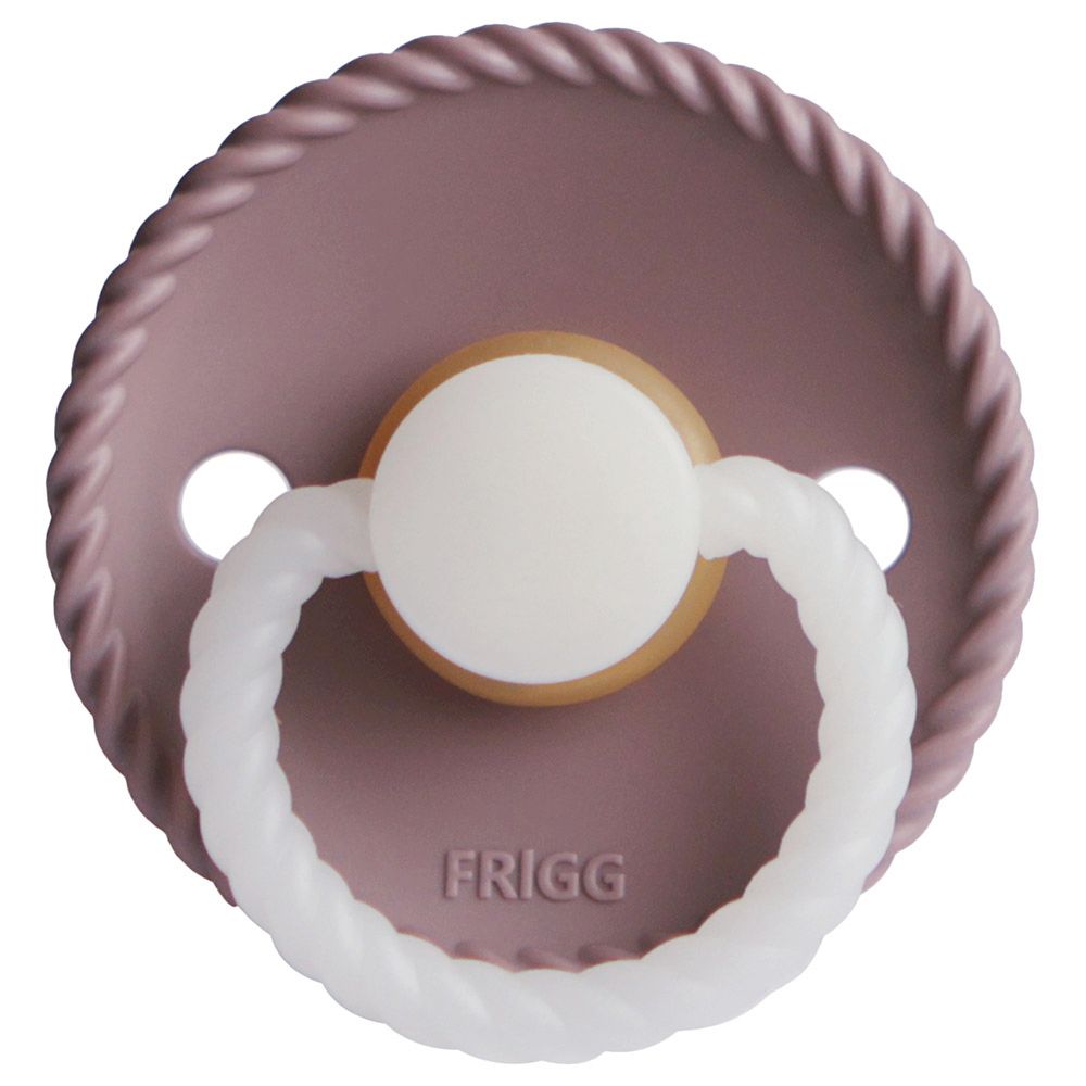 Frigg - Rope Latex Pacifier 0-6M S1 - Twilight Mauve Night