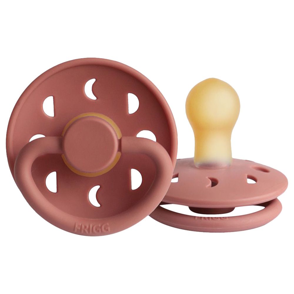 FRIGG - Moon Phase Latex Pacifier 0-6M S1 - Powder Blush