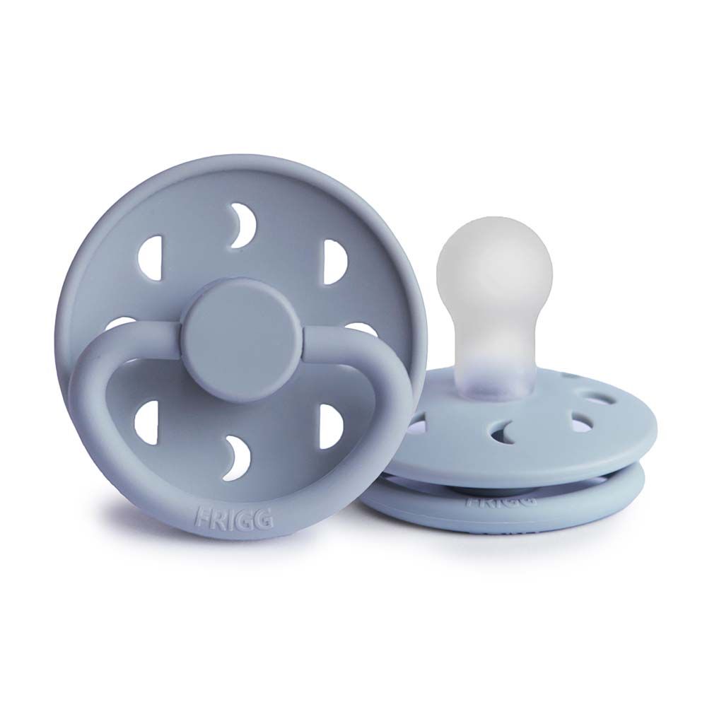 Frigg - Moon Phase Silicone Pacifier 0-6M S1 - Powder Blue 