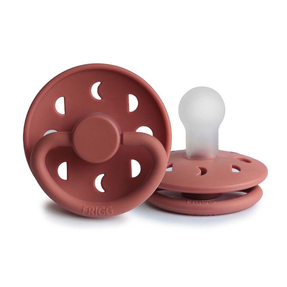 Frigg - Moon Phase Silicone Pacifier 0-6M S1 - Powder Blush 