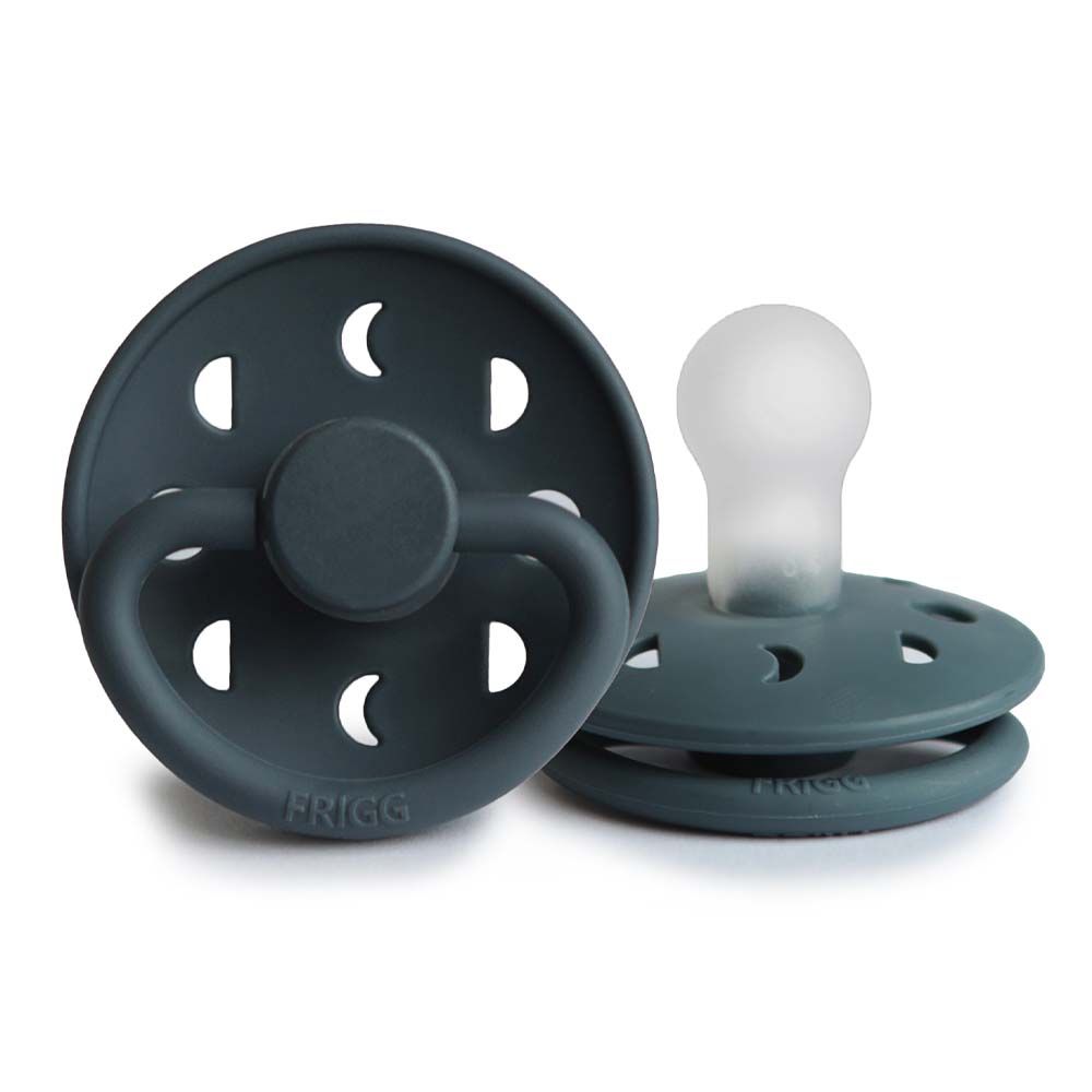 Frigg - Moon Phase Silicone Pacifier 0-6M S1 - Slate 