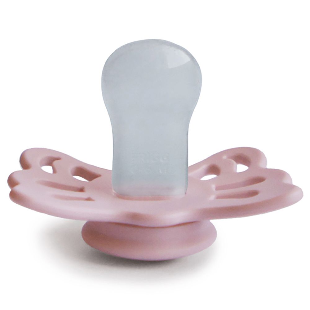 Frigg - Butterfly Anatomical Silicone Pacifier 0-6M S1 - Pink