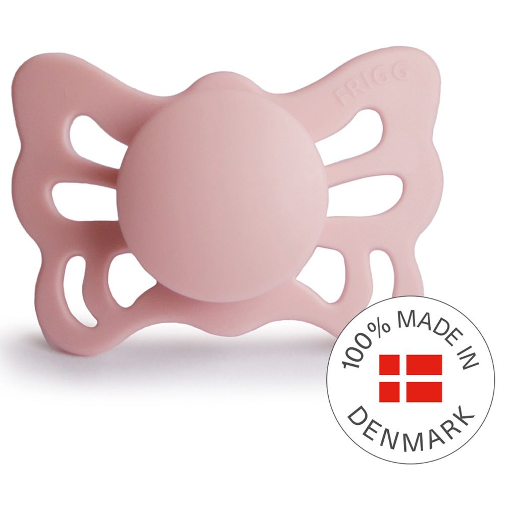 Frigg - Butterfly Anatomical Silicone Pacifier 0-6M S1 - Pink