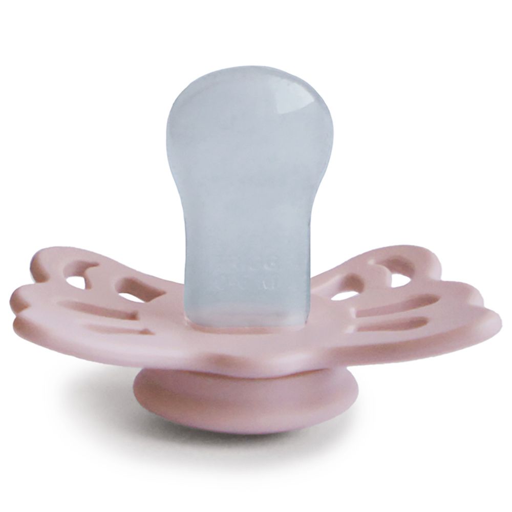 Frigg - Butterfly Anatomical Silicone Pacifier 0-6M S1 - Blush