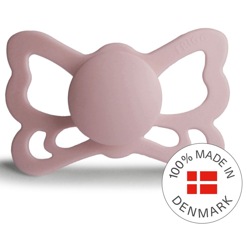 Frigg - Butterfly Anatomical Silicone Pacifier 6-18M S2 - Blush