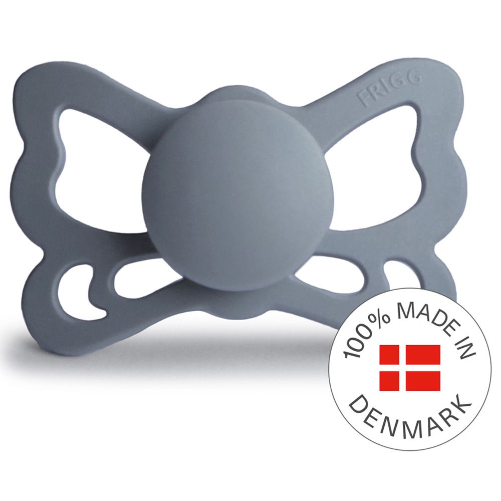 Frigg - Butterfly Anatomical Silicone Pacifier 6-18M S2 - Great Gray