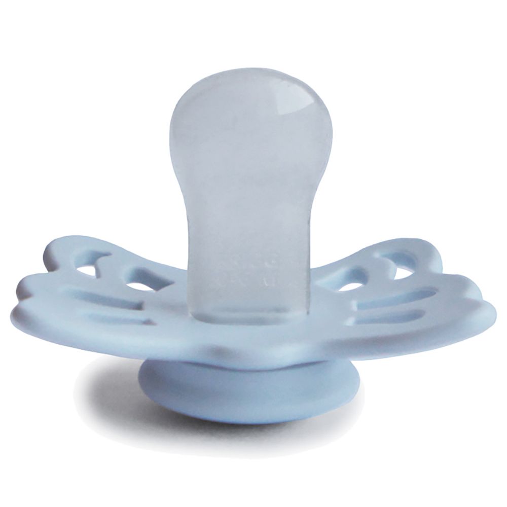 Frigg - Butterfly Anatomical Silicone Pacifier 0-6M S1 - Powder Blue