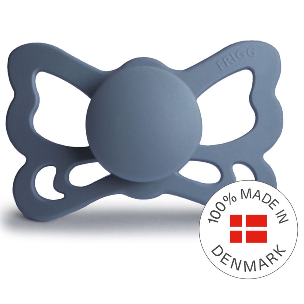 Frigg - Butterfly Anatomical Silicone Pacifier 6-18M S2 - Slate