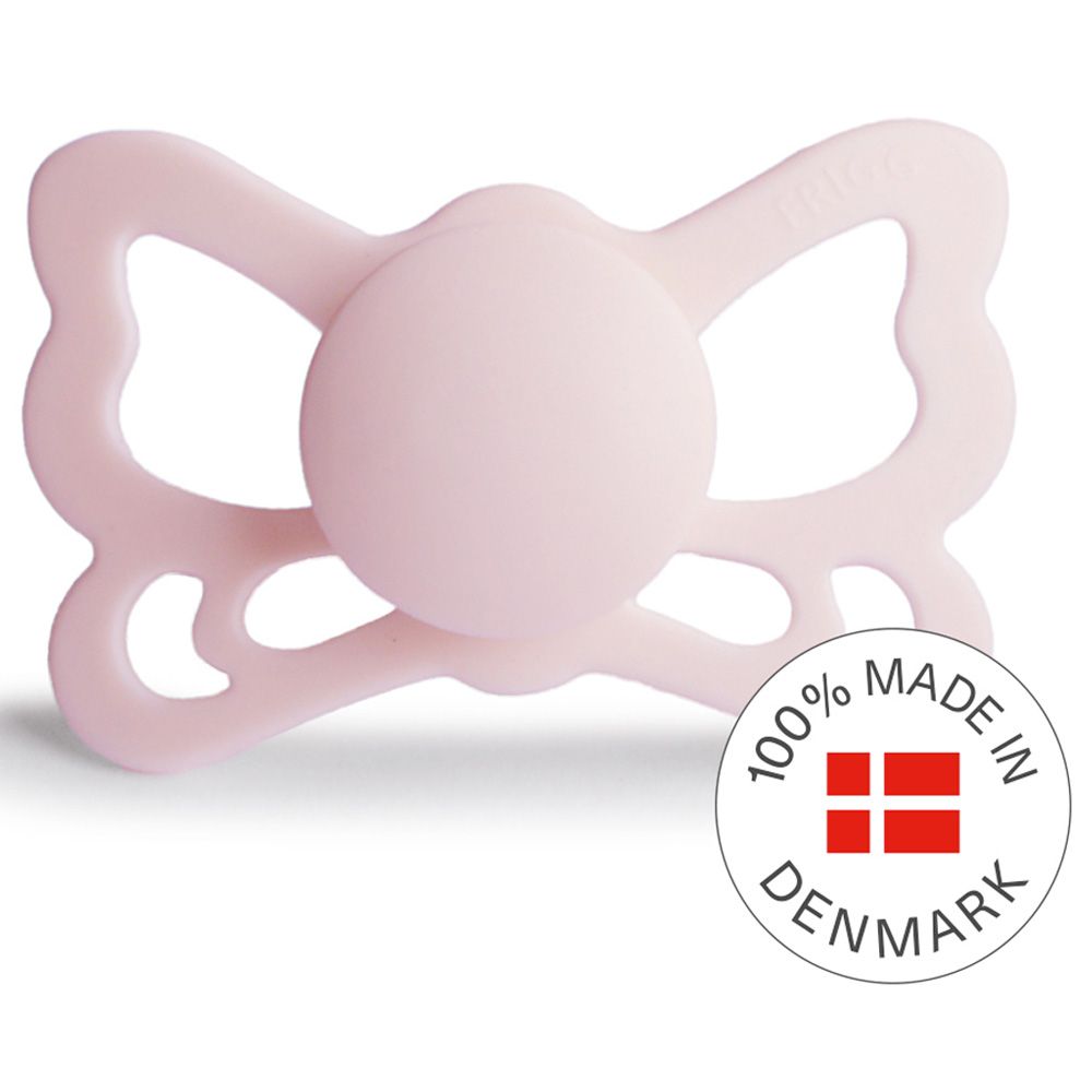 Frigg - Butterfly Anatomical Silicone Pacifier 6-18M S2 - White Lilac