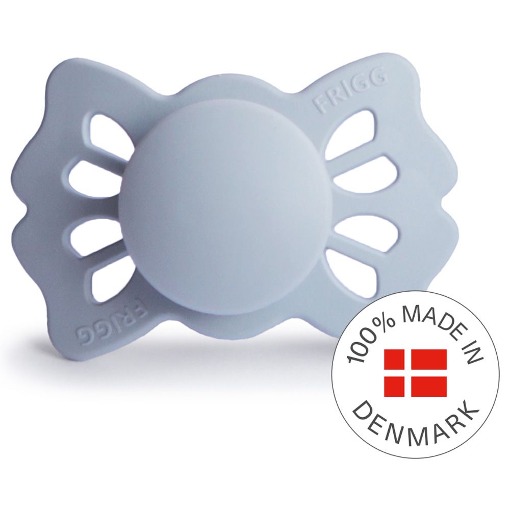 Frigg - Lucky Symmetrical Silicone Pacifier 0-6M S1 - Powder Blue