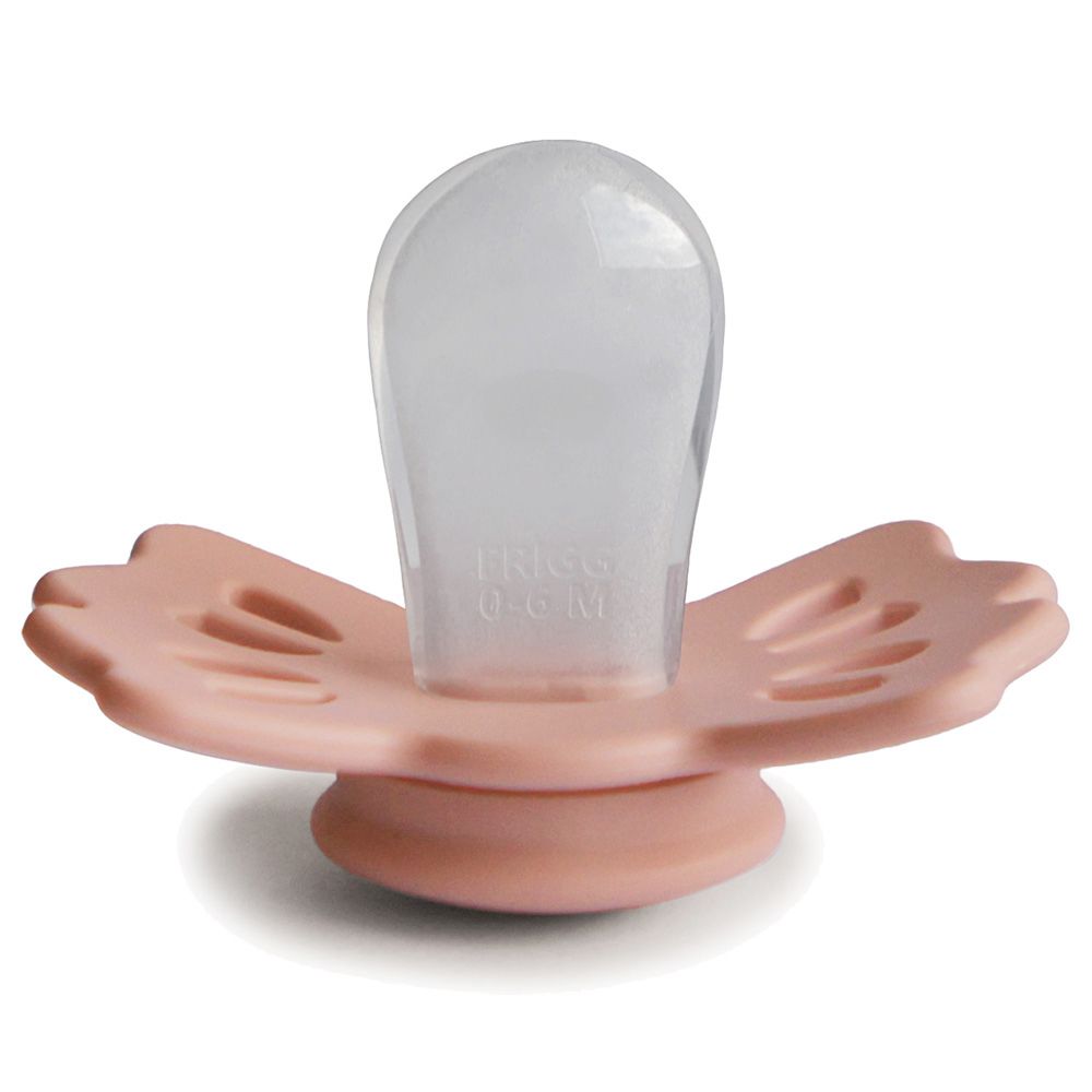 Frigg - Lucky Symmetrical Silicone Pacifier 0-6M S1 - Pretty In Peach