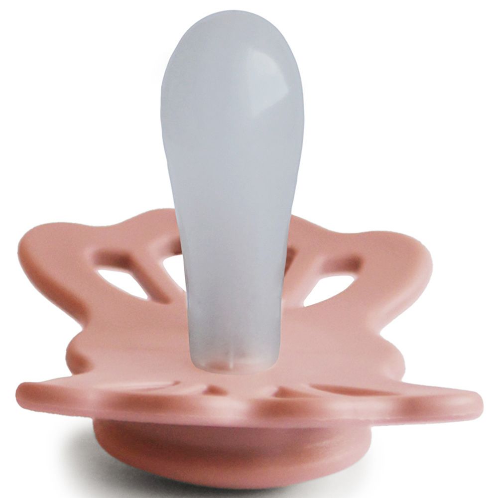 Frigg - Lucky Symmetrical Silicone Pacifier 0-6M S1 - Pretty In Peach