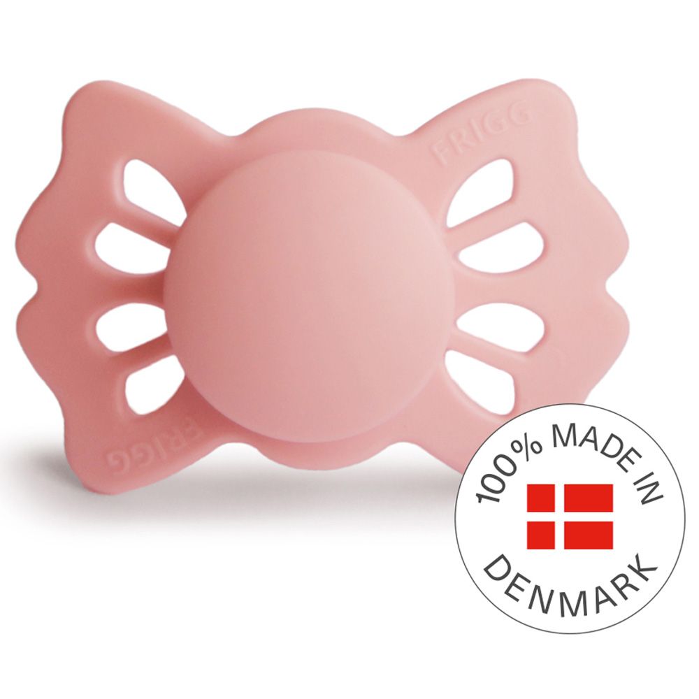 Frigg - Lucky Symmetrical Silicone Pacifier 0-6M S1 - Pretty In Peach