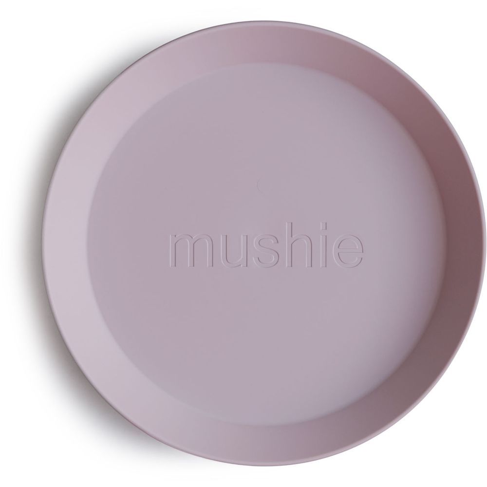 Mushie - Round Dinner Plate - Pack of 2 - Soft Lilac