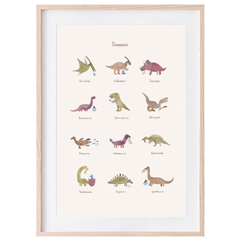 Mushie - Dinosaurs Poster - Large