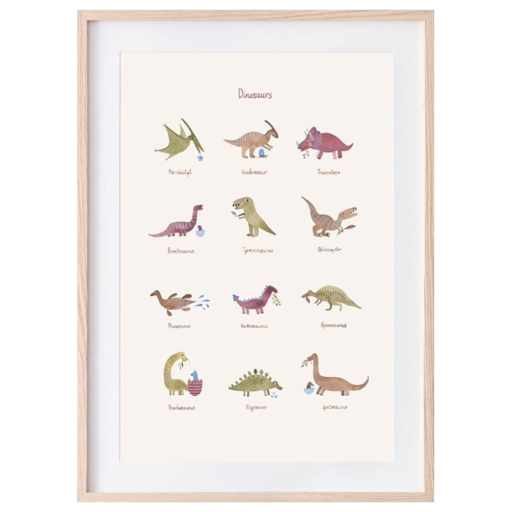 Mushie - Dinosaurs Poster - Medium