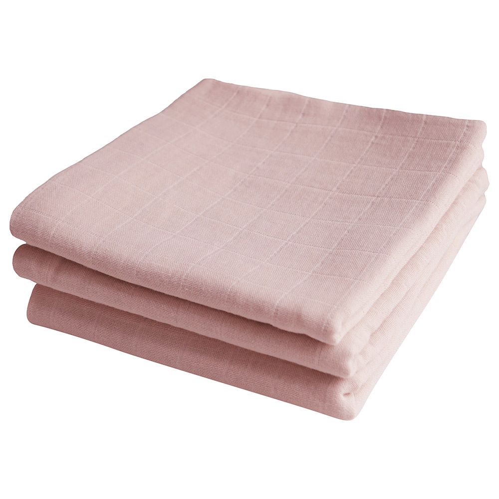 Mushie - Muslin Cloth - Pack of 3 - Blush