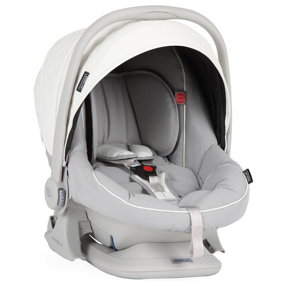 Bebecar - PR Stylo Class Stroller w/ Bag & Car Seat - SP951 - White