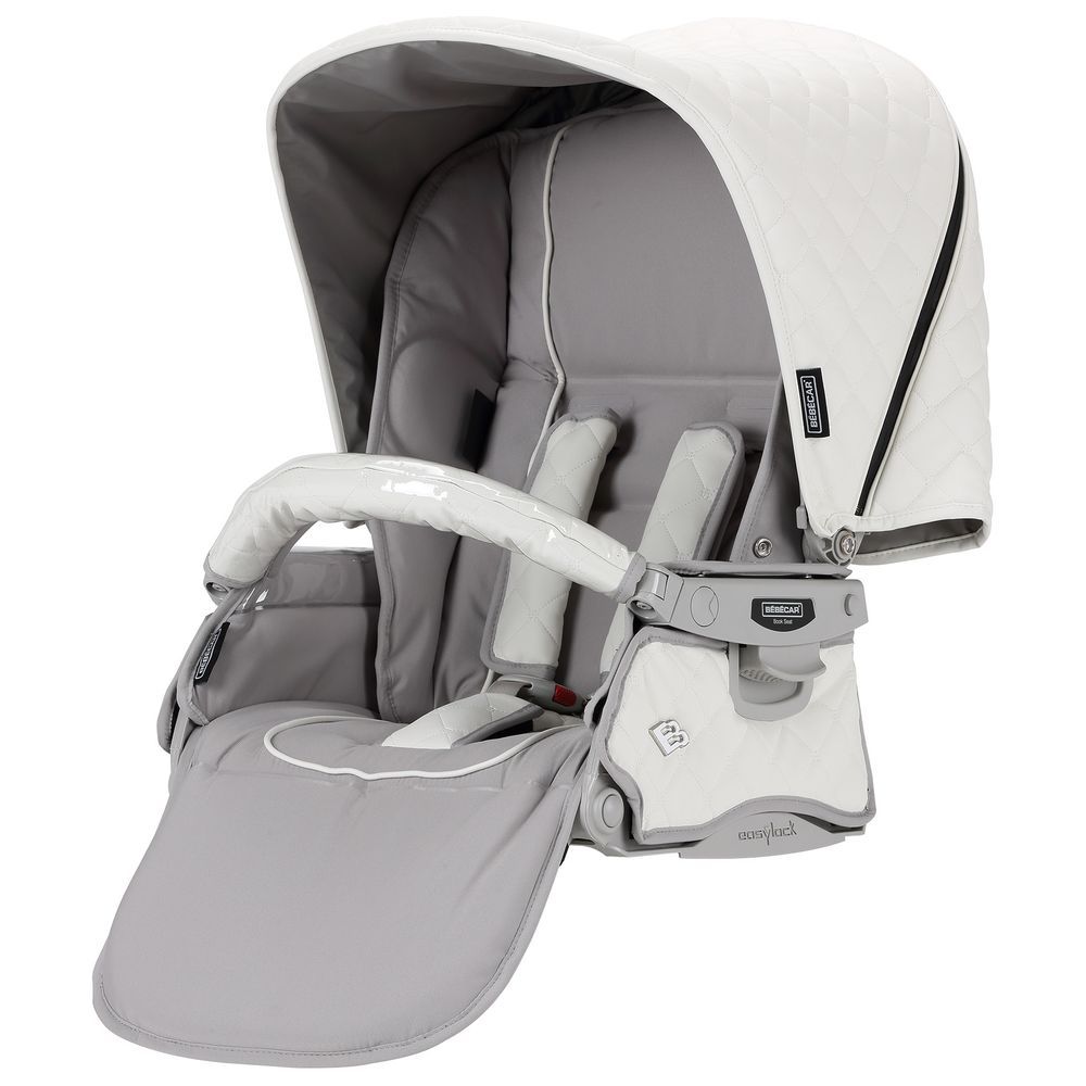 Bebecar - PR Stylo Class Stroller w/ Bag & Car Seat - SP951 - White