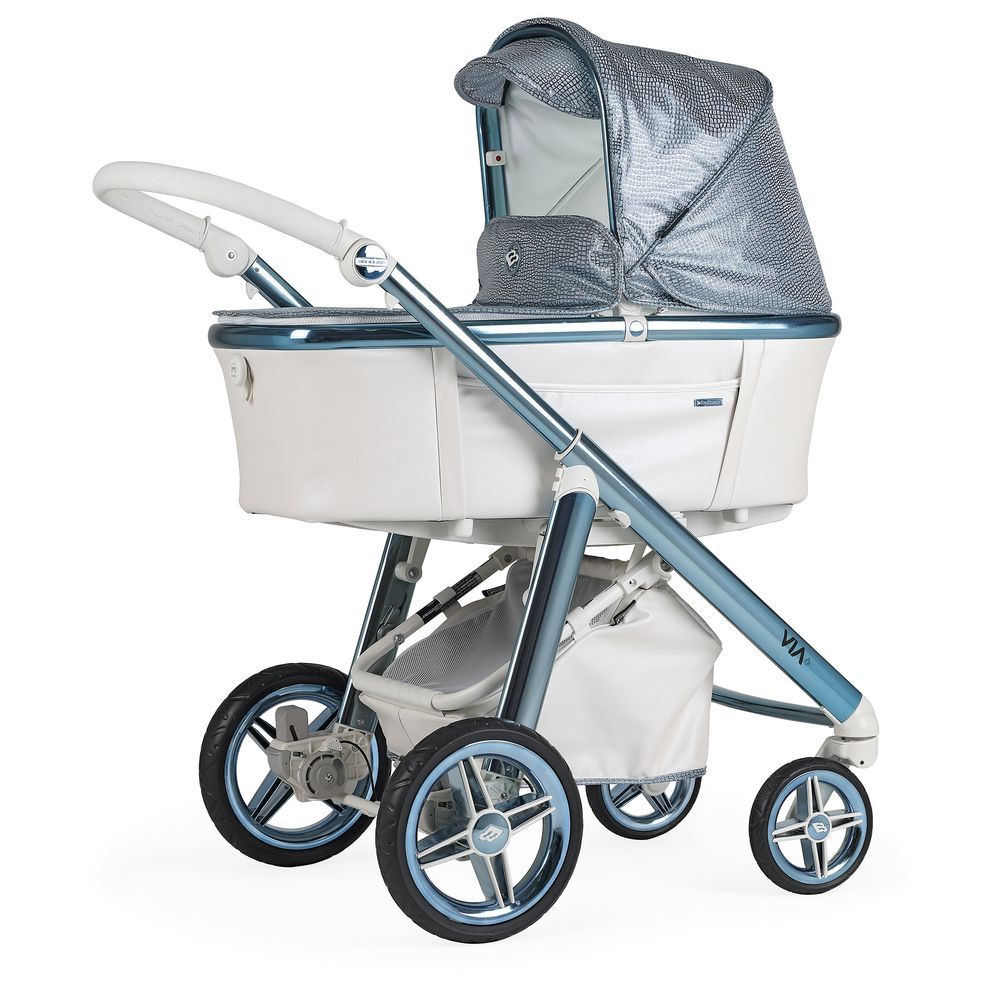 Bebecar - Pram Via & PP 281 - Blue - Snake